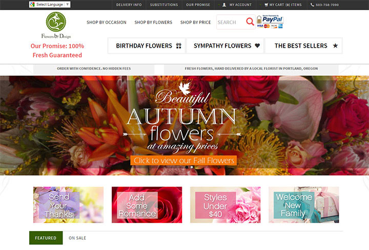Thiết kế web bán hàng hoa tươi chuyên nghiệp