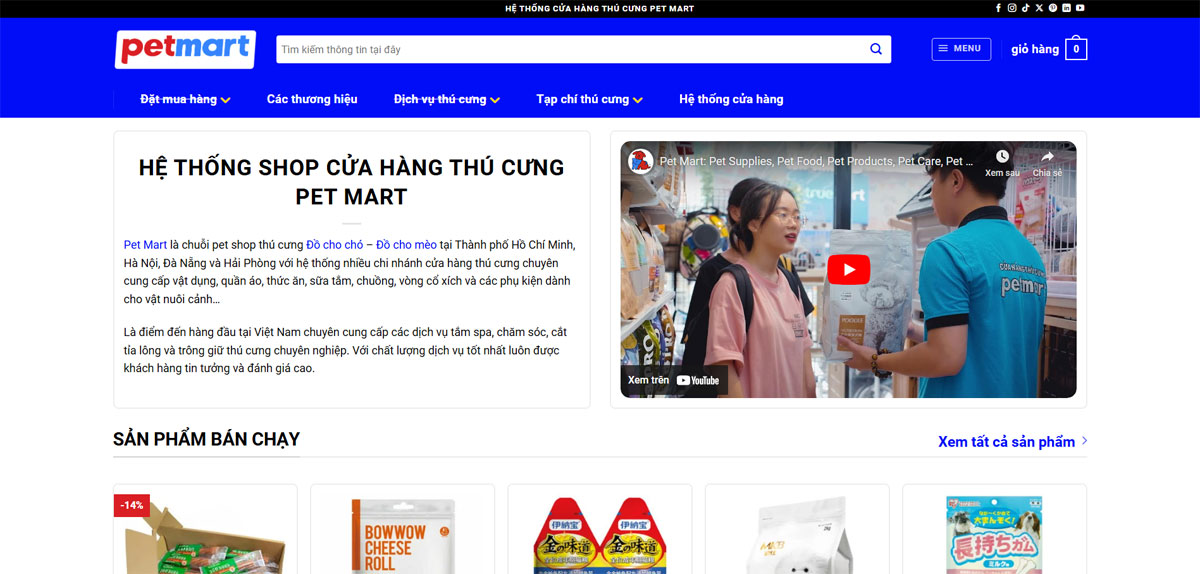 web dịch vụ chăm sóc thú cưng chuyên nghiệp