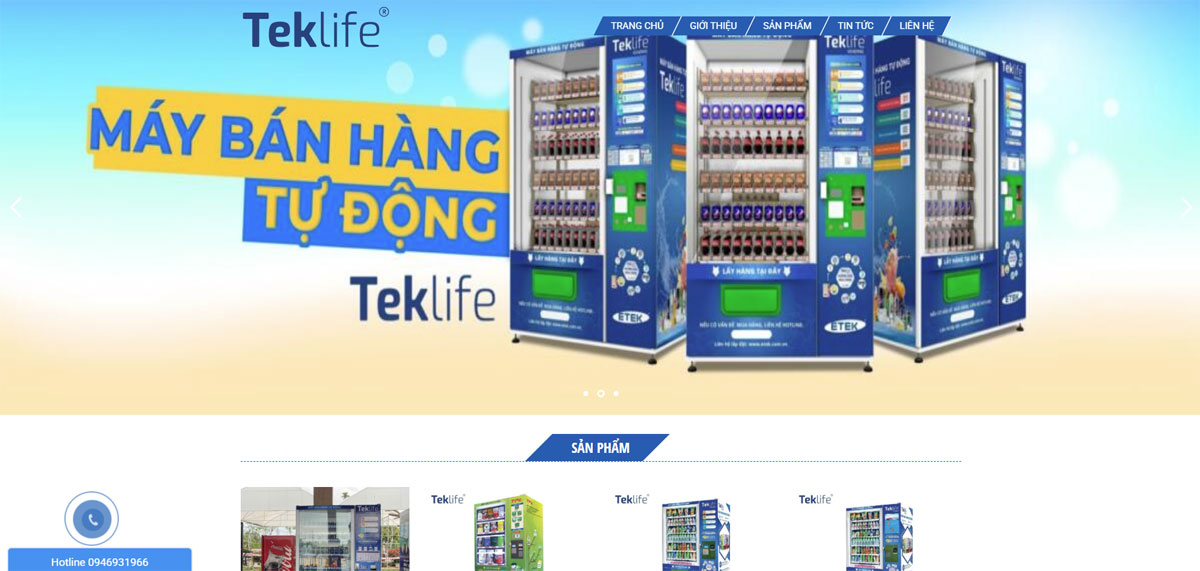 Website máy bán hàng tự động