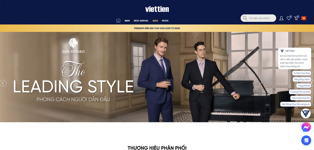 Web bán hàng Việt Tiến