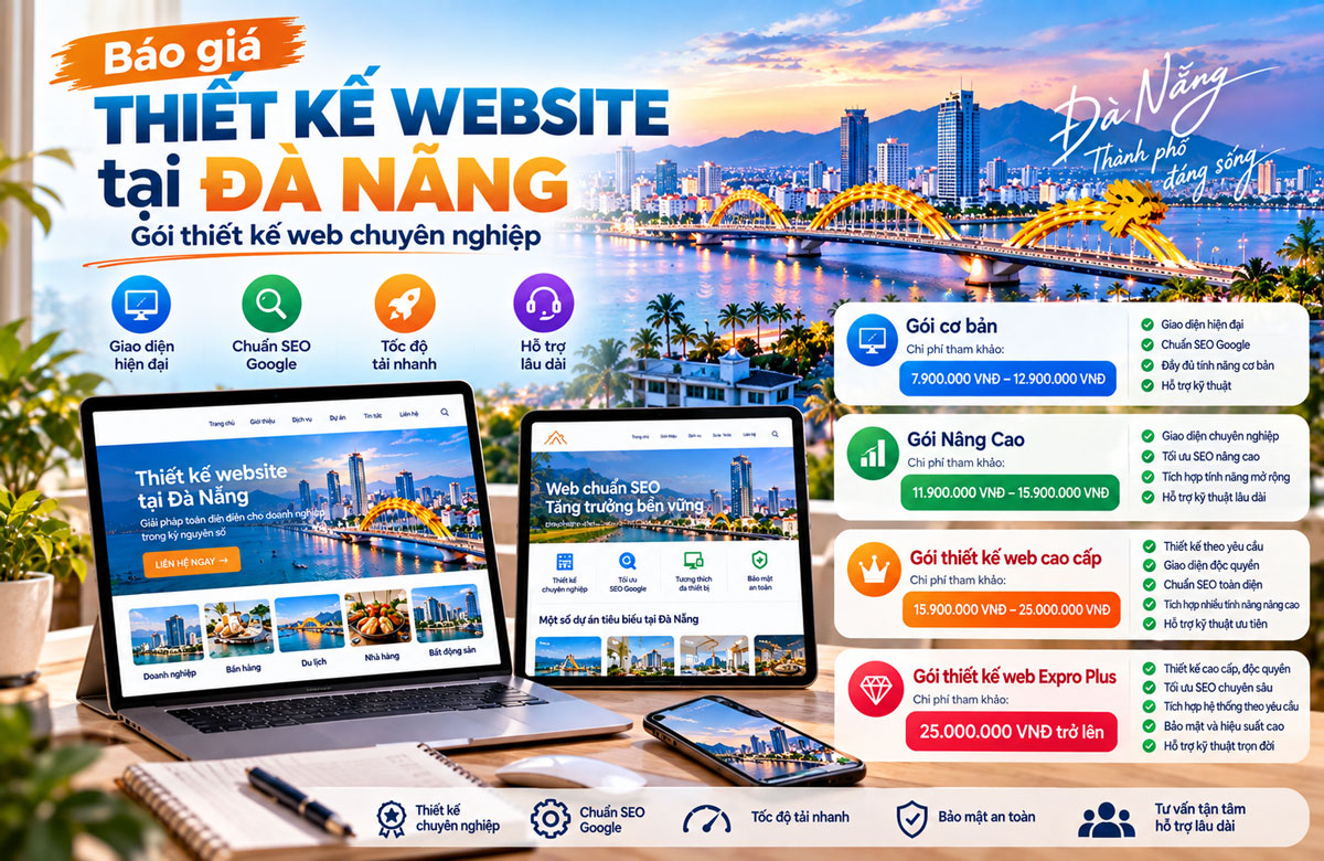 Báo giá thiết kế website Đà Nẵng
