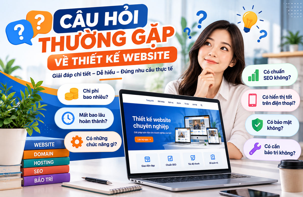 Câu hỏi thường gặp về thiết kế web