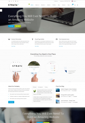 Web giới thiệu công ty Strata