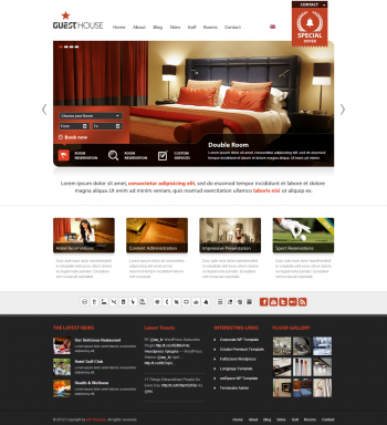 Mẫu website cho khách sạn Guest House