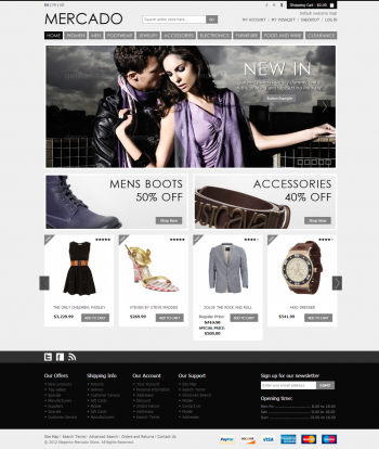 Mẫu web bán hàng thời trang chuyên nghiệp Mercado